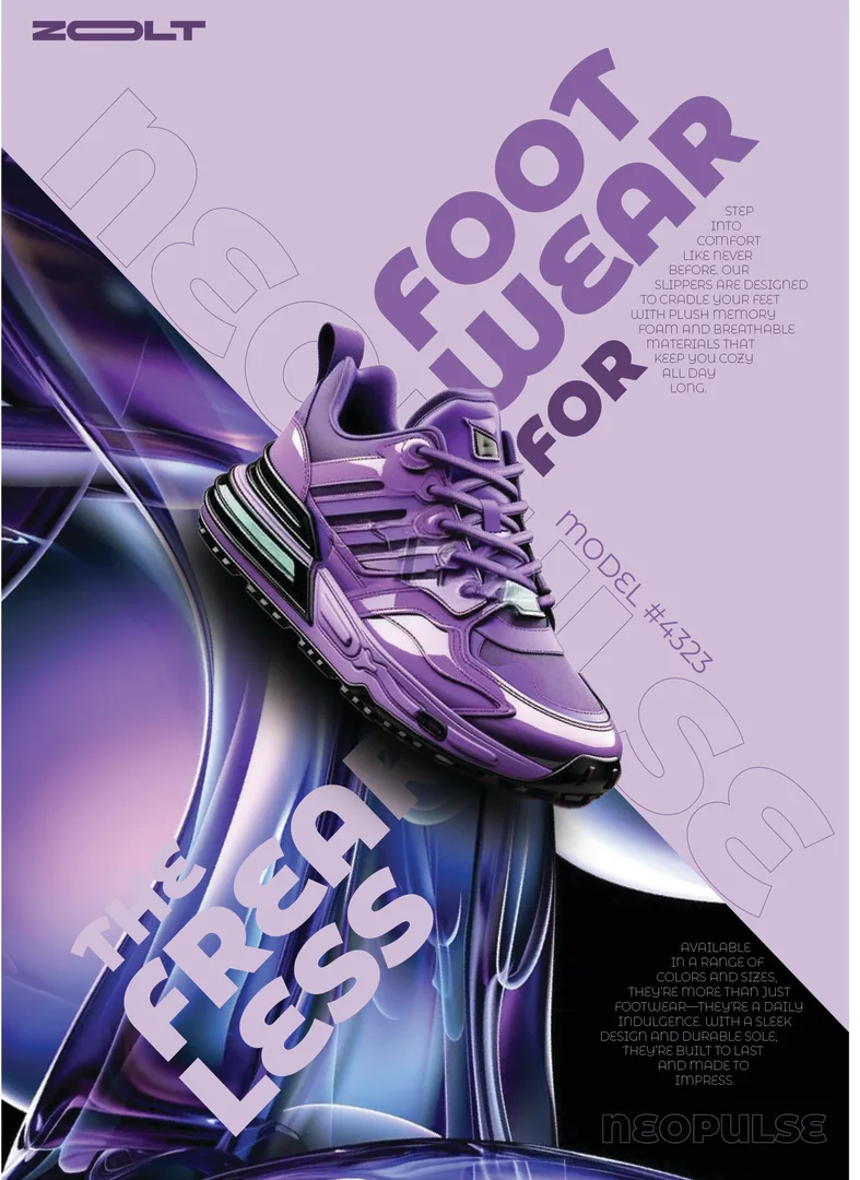 Poster publicitar Adidas realizat de DB Studio